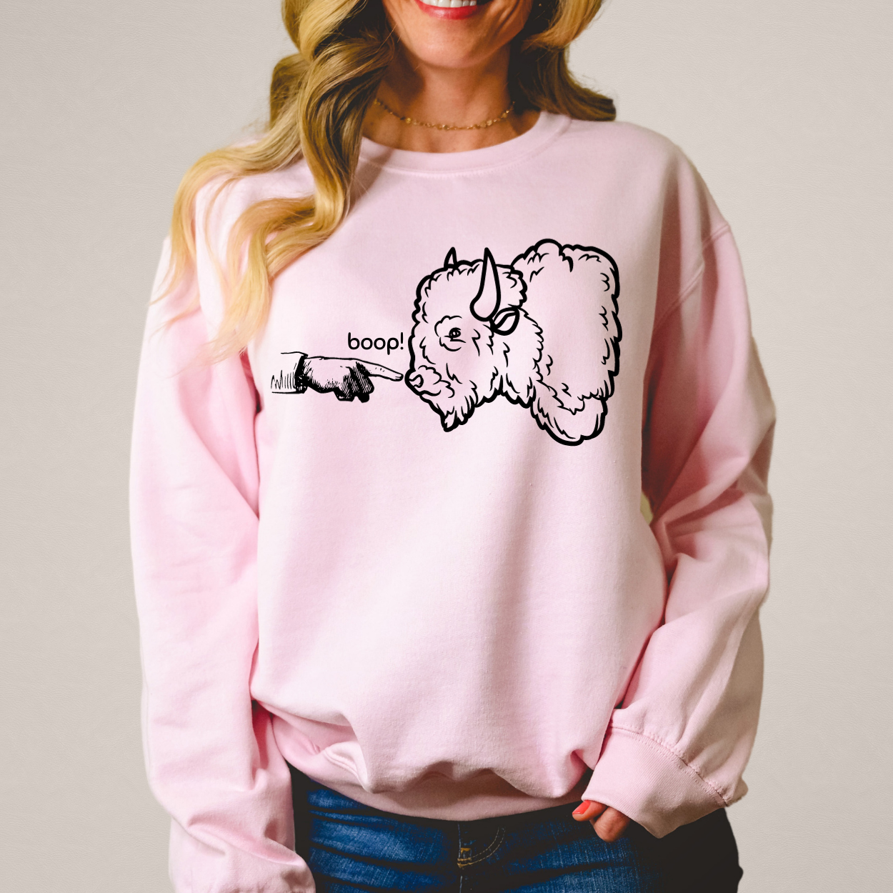 Funny National Park Sweatshirt, Boop the Bison Sweatshirt, Gift for Park Lover, Park Ranger Sweatshirt, Park Conservation Sweatshirt