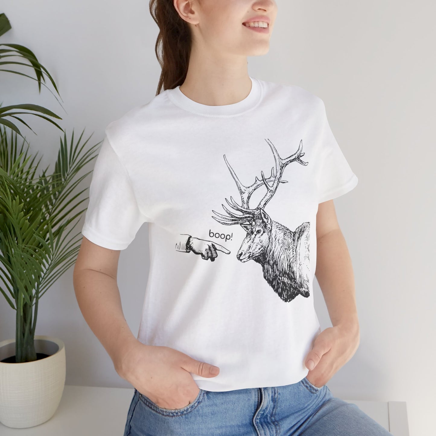 Boop the Elk - Unisex Jersey Short Sleeve Tee