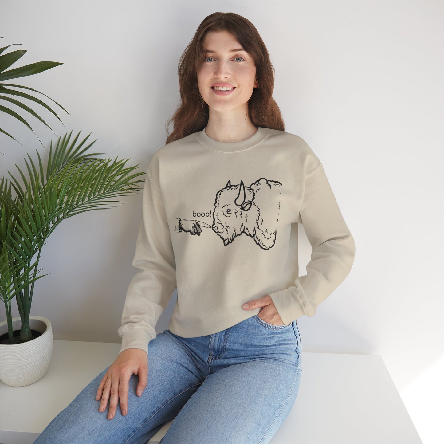 Funny National Park Sweatshirt, Boop the Bison Sweatshirt, Gift for Park Lover, Park Ranger Sweatshirt, Park Conservation Sweatshirt