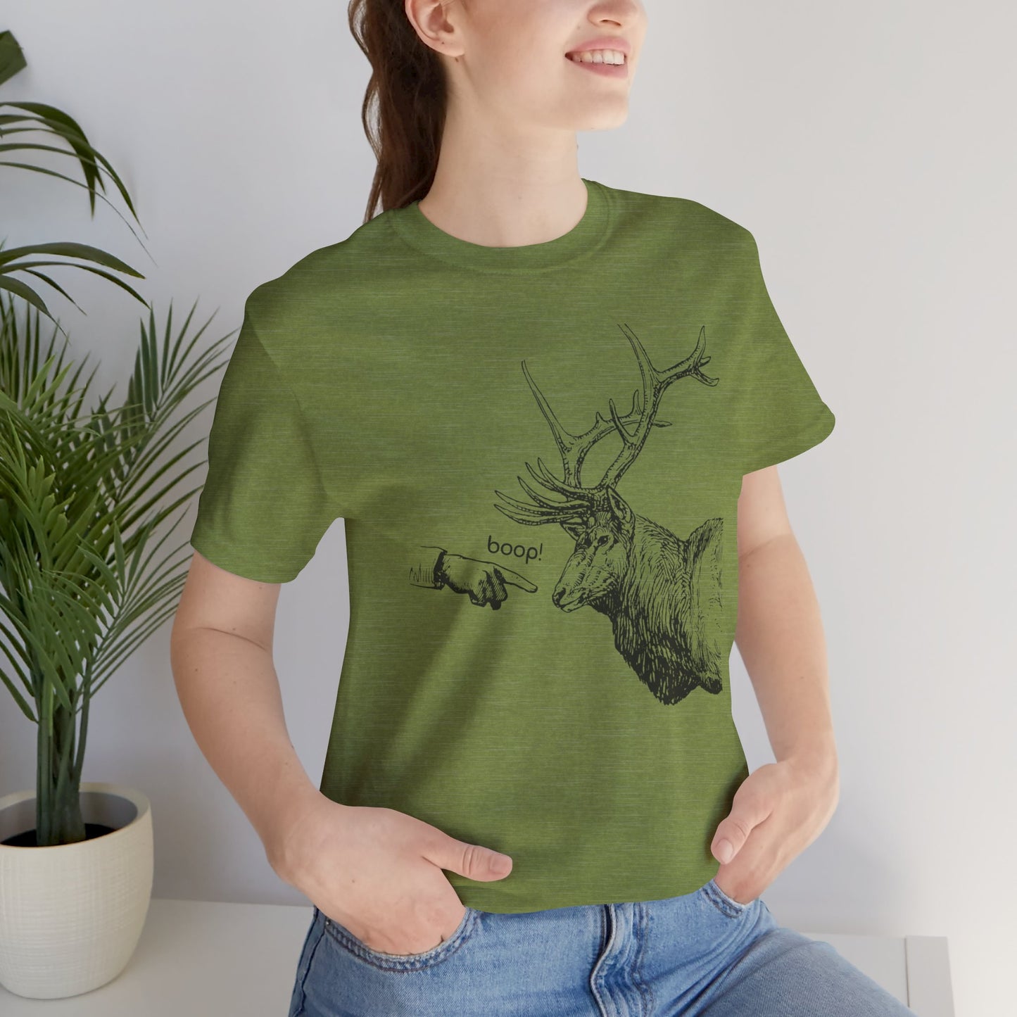 Boop the Elk - Unisex Jersey Short Sleeve Tee