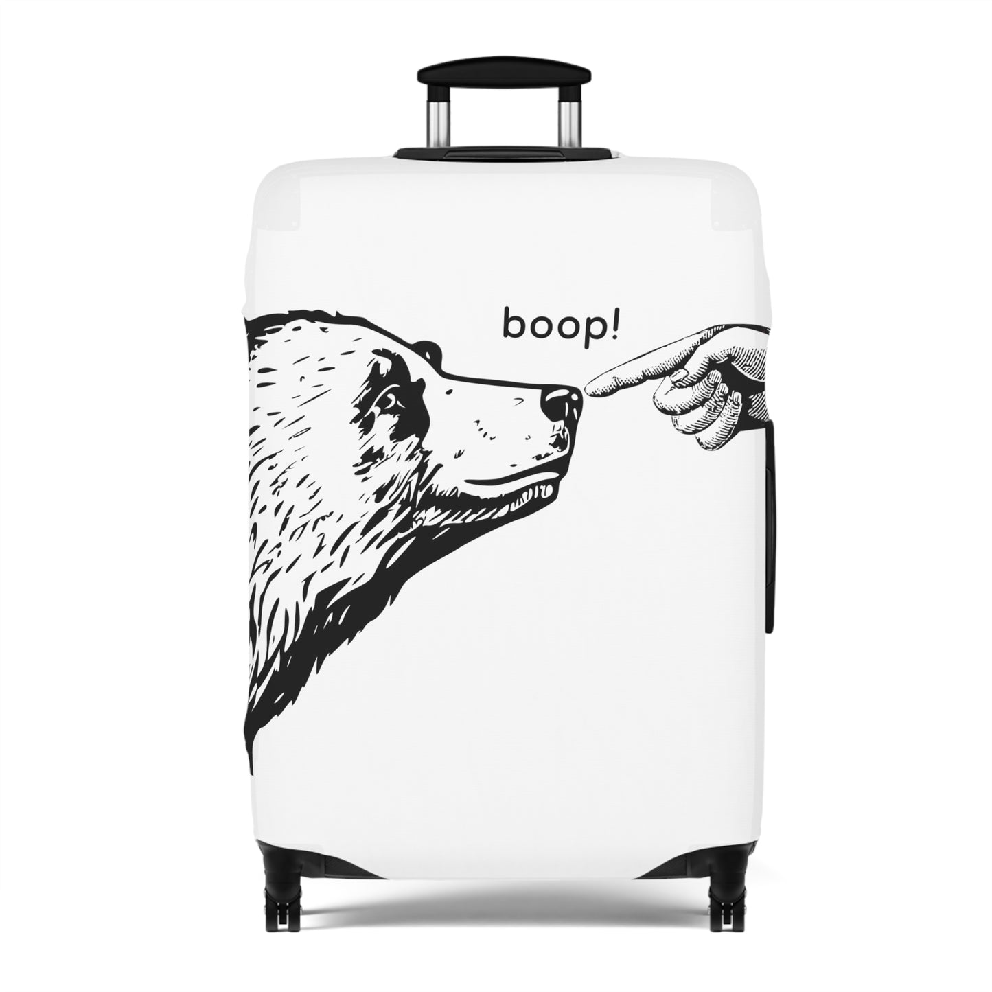 Luggage Cover - Boop The Bear - Funny National Park Boop The Bear