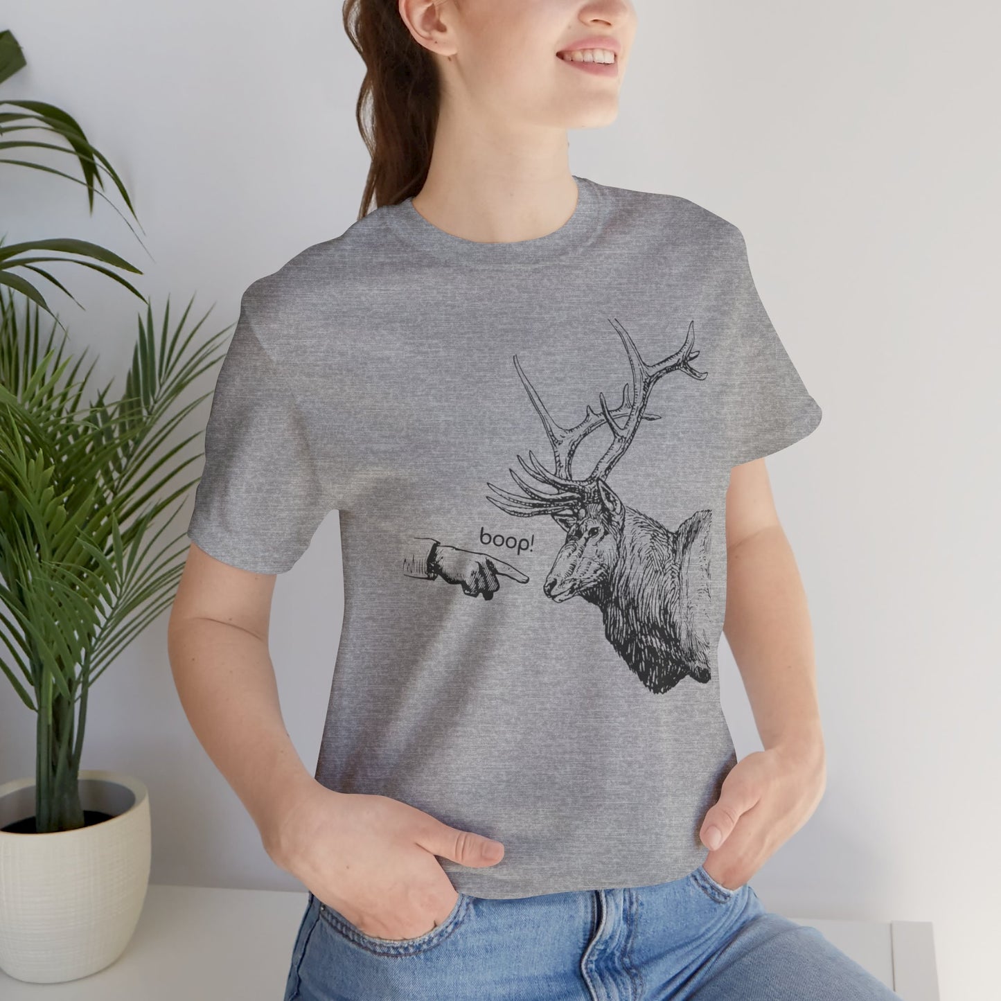 Boop the Elk - Unisex Jersey Short Sleeve Tee