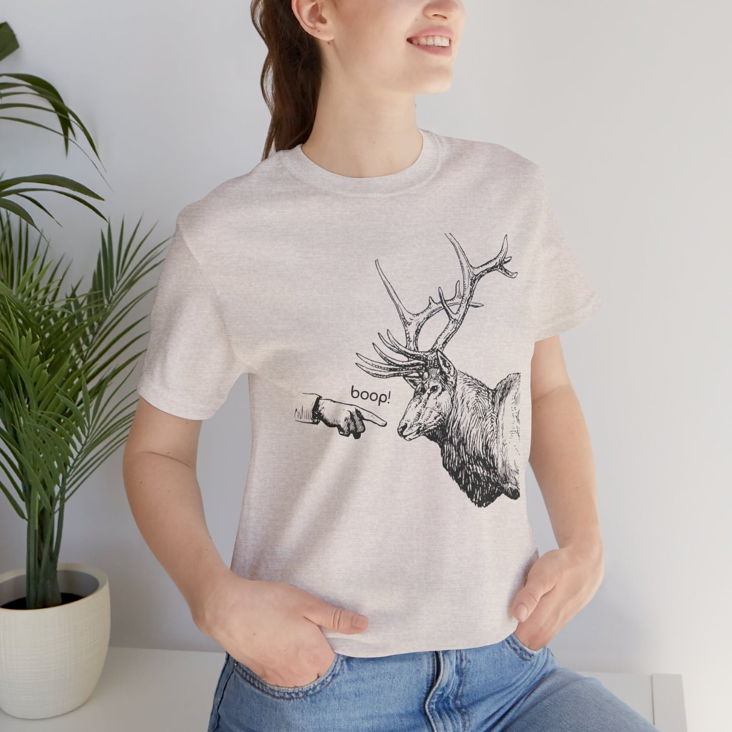 Boop the Elk - Unisex Jersey Short Sleeve Tee