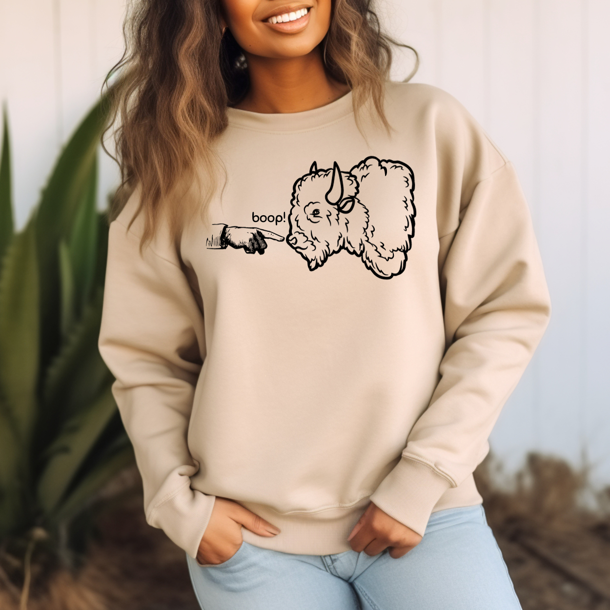 Funny National Park Sweatshirt, Boop the Bison Sweatshirt, Gift for Park Lover, Park Ranger Sweatshirt, Park Conservation Sweatshirt