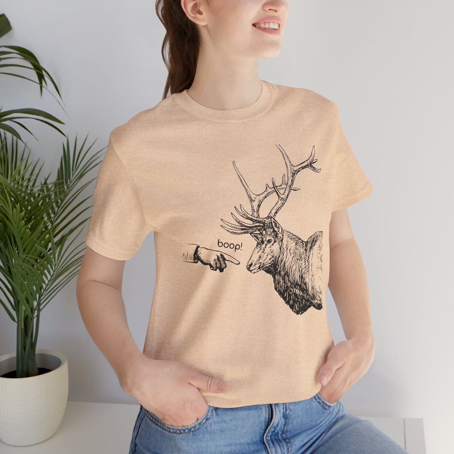 Boop the Elk - Unisex Jersey Short Sleeve Tee