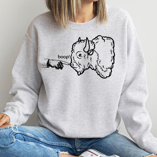 Funny National Park Sweatshirt, Boop the Bison Sweatshirt, Gift for Park Lover, Park Ranger Sweatshirt, Park Conservation Sweatshirt