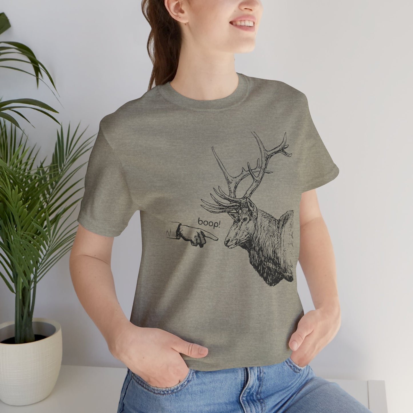 Boop the Elk - Unisex Jersey Short Sleeve Tee