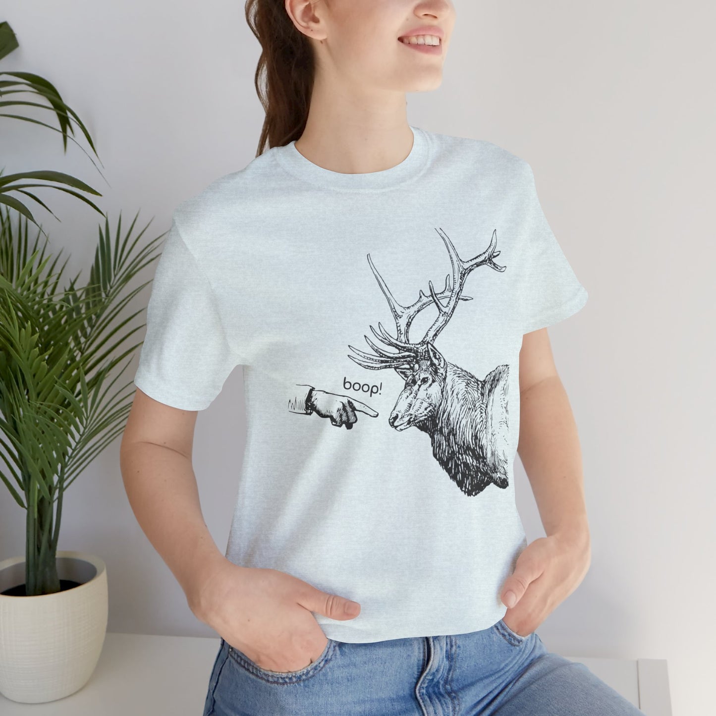 Boop the Elk - Unisex Jersey Short Sleeve Tee