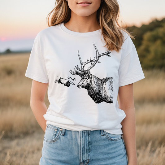 Boop the Elk - Unisex Jersey Short Sleeve Tee