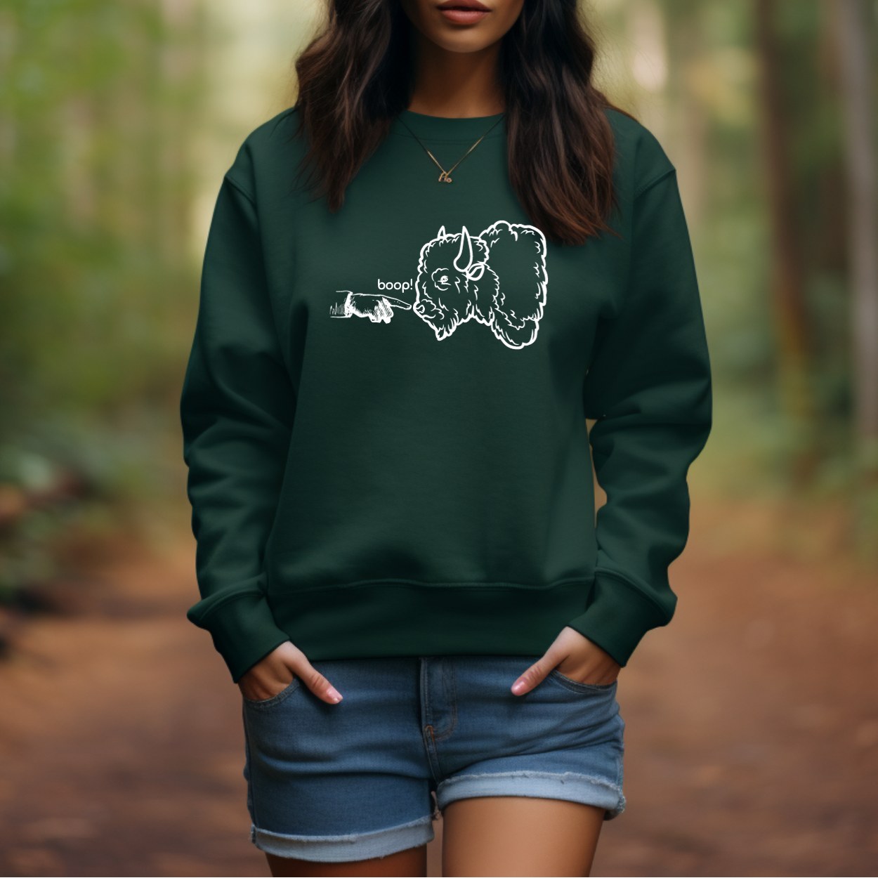 Funny National Park Sweatshirt, Boop the Bison Sweatshirt, Gift for Park Lover, Park Ranger Sweatshirt, Park Conservation Sweatshirt