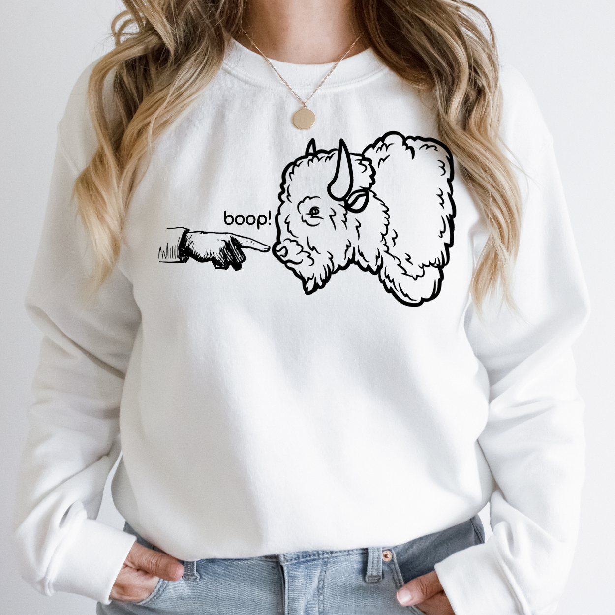 Funny National Park Sweatshirt, Boop the Bison Sweatshirt, Gift for Park Lover, Park Ranger Sweatshirt, Park Conservation Sweatshirt