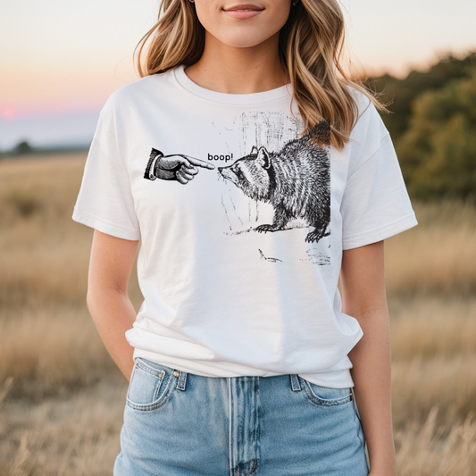 Unisex Jersey Short Sleeve Tee Boop the Racoon -  Funny National Park Tee